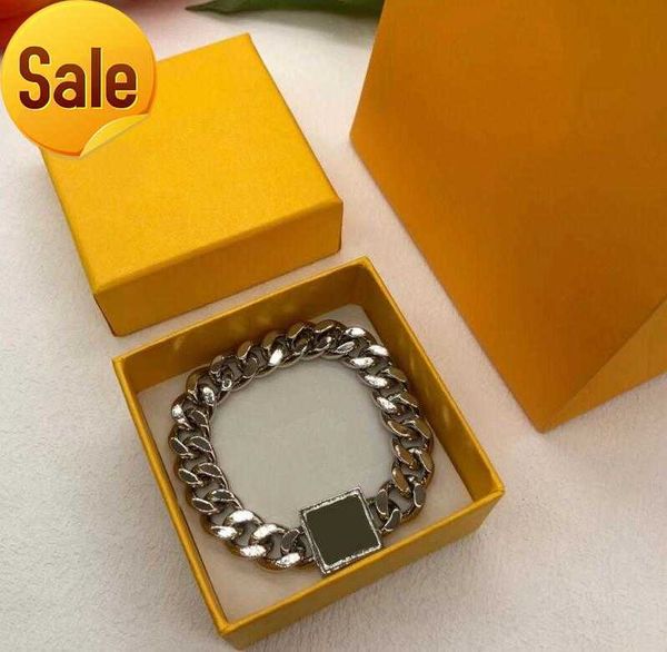 

gold bracelet link chain bangle men women s925 silver jewelry designer luxury hip-hop bracelets, Golden;silver