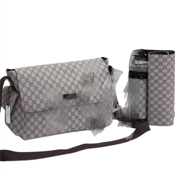 

diaper bag waterproof mommy diaper bag baby baby zipper brown plaid print sales backpack messenger diaper pile tote bag fashion three-piece
