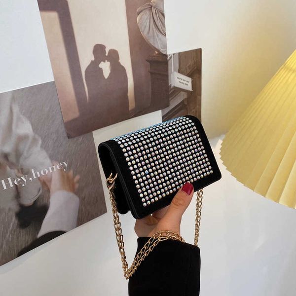 

net red diamond bag women's spring and summer 2023 new chain bag year sling single shoulder messenger bag small square bag