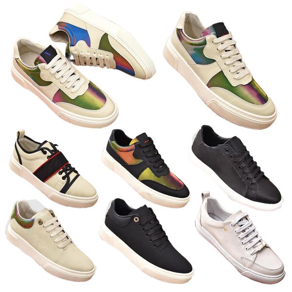 

sneakers men's sneakers designer shoes runway style casual shoe toe layer calfskin plus leather inside size 38-44