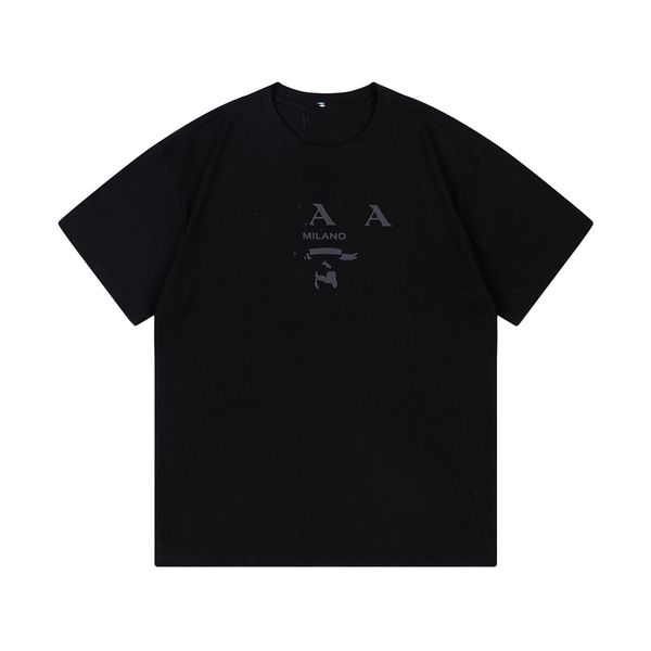 

men's t-shirt 2023 fashionable men's t-shirts pradity cotton anti-wrinkle printed alphabet couple casual wear student short sleeve, White;black