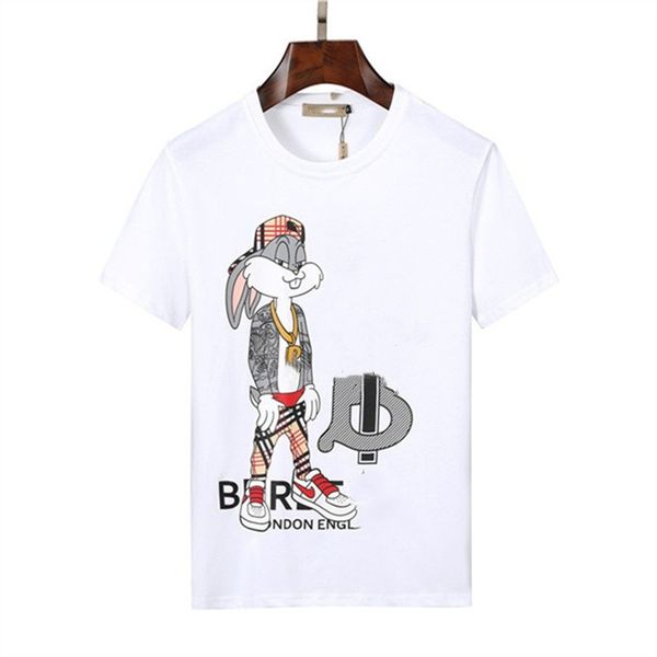 

summer men's t-shirts popular fashion designer cotton short sleeve luxury printed geometric pattern crewneck t-shirt clothing size m-xx, White;black