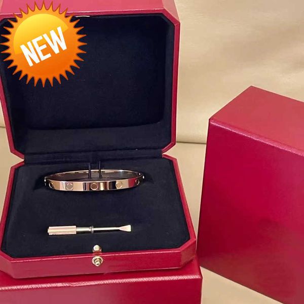 

ca designer bracelets luxury brand fashion bangle stainless steel classic diamond bracelets jewelry for men and women party wedding accessor, Black