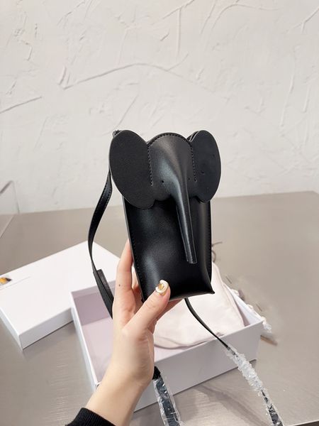 

leather elephant mobile phone bag ladies summer fashion mini bag niche cowhide cross-body bag
