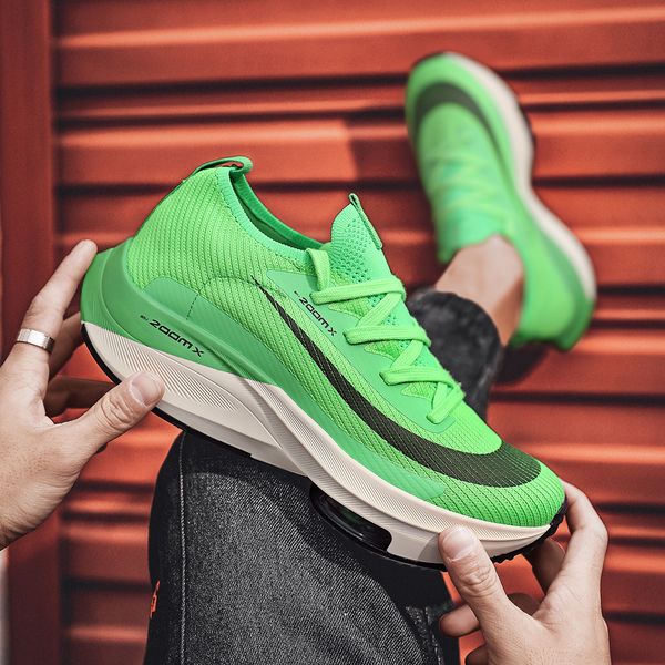 

dress shoes breathable comfortable flats mens and women outdoor running mesh surface low help air cushion men 230201, Black