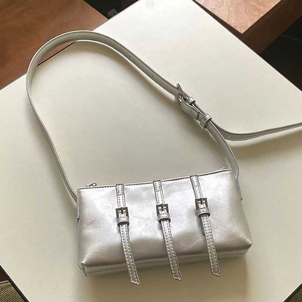 

totes haex feshion design women's bag 2023 trend y2k silver small ladies crossbody shoulder bags new in individuality bolso mujer g2302