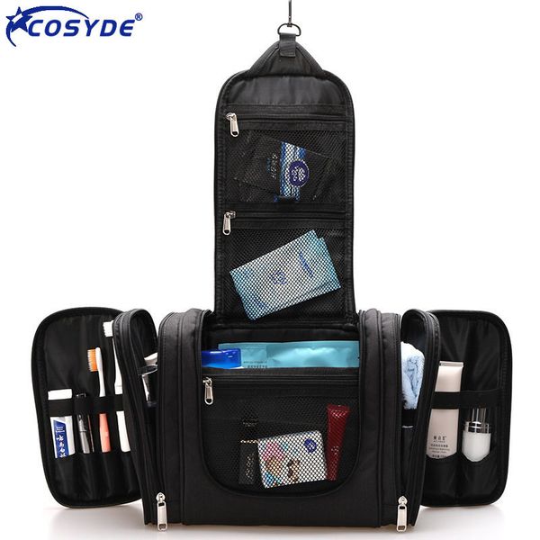 

cosmetic bags cases large waterproof hanging makeup bag travel bath cosmetic pouch men women beauty organizer toilet wash oxford toiletry ba