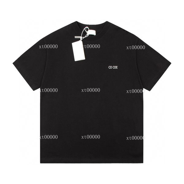 

22ss designer letter printed t shirts tee sweatshirt fashion high street short sleeves summer casual t-shirt breathable men women crew neck, Black;brown