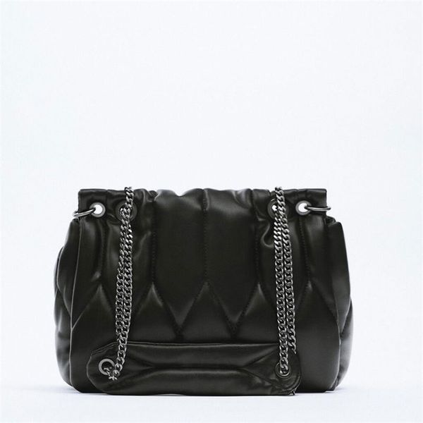 

evening bags luxury designer ladies pu female leather chain messenger handbag za rhombus bucket 230131