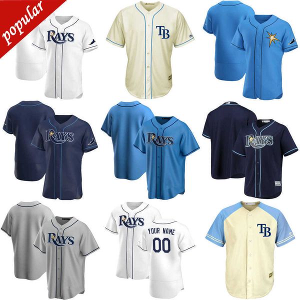 

custom jersey''tampa''bay''rays''mens women youth 25 yoshi tsutsugo 52 michael wacha 18 joey wendle, Blue;black