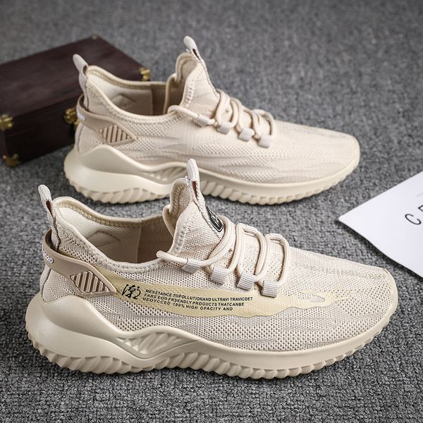 

dress shoes fashion men sneakers mesh casual lac-up mens lightweight vulcanize walking zapatillas hombre size 44 230201, Black