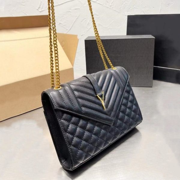 

designer bags luxury shoulder bag woman envelope chain bags lady handbags purse purses fashion handbag pochette genuine leather 5a