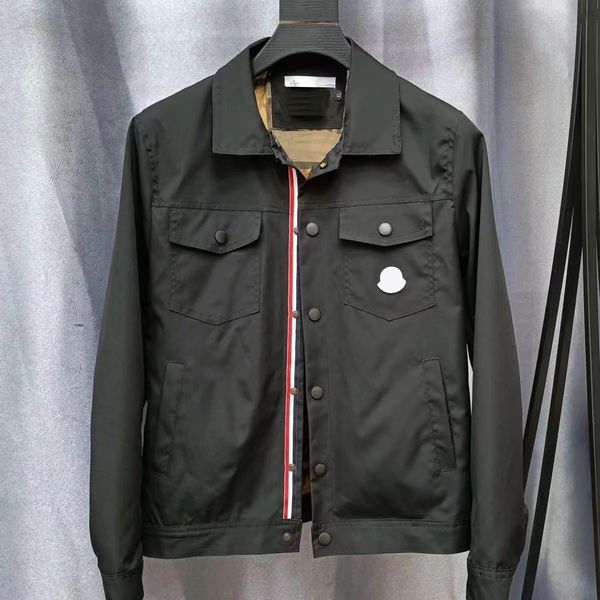 

man jackets stripe zippers coats bomber jacket spring autumn coat with letters budge asian size 4xl 5xl, Black;brown