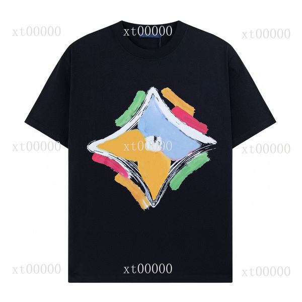 

23ss designer letter printed t shirts tee sweatshirt fashion high street short sleeves summer casual t-shirt breathable men women crew neck, Black;brown