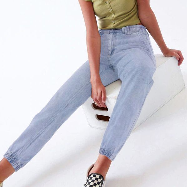 

new jeans cargo pants camouflage women's denim high-stretch versatile women's pants 9109, Blue