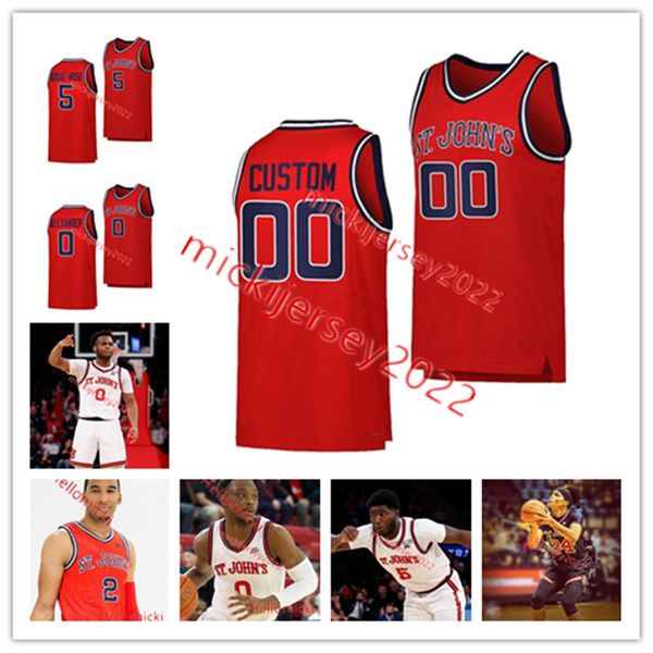 

st. john's basketball jersey custom stitched mens youth dylan addae-wusu montez mathis joel soriano jason simpson parker williams st. j, Black