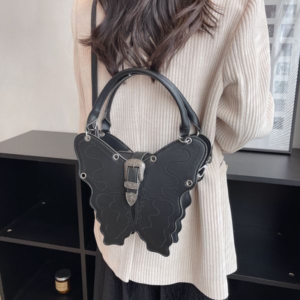 

evening bags butterfly shape crossbody girls funny handbag for women tote messenger pu leather cute ladies shoulder purses 230201