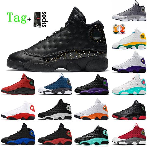 

men women lucky green jumpman 13 13s basketball shoes court purple red flint gold glitter hyper royal sneakers reverse bred starfi315w