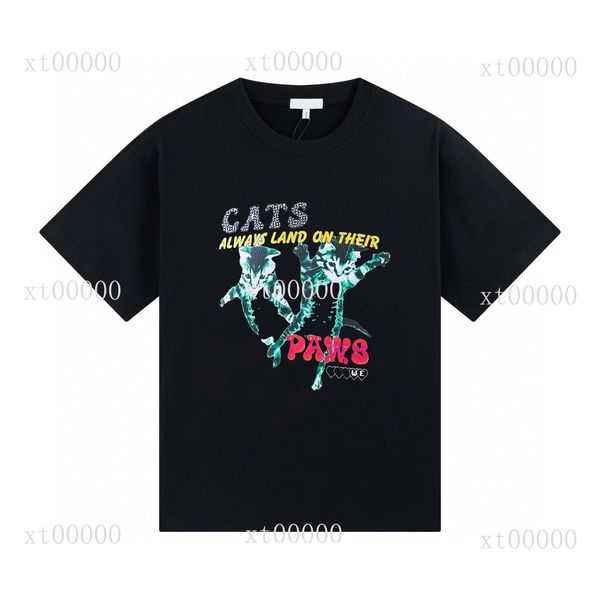 

23ss designer letter printed t shirts tee sweatshirt fashion high street short sleeves summer casual t-shirt breathable men women crew neck, Black;brown