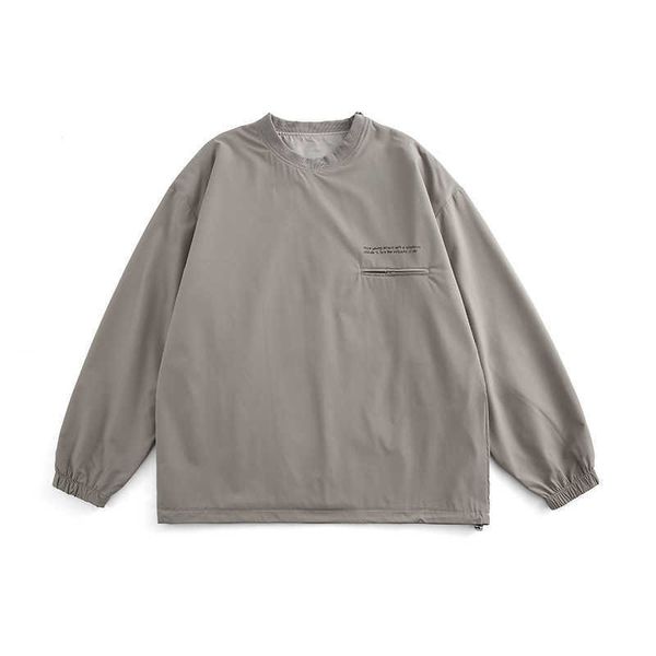 

2023 autumn men's solid basic round neck pullover fashion casual sweater men, Black