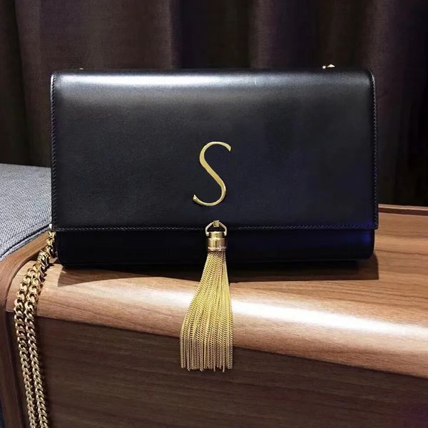 

5a quality fashion purses tassel tote crossbody bag luxury designer classic gym clutch handbags shoulder bags womens mens leather chain wall