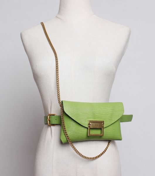 

cute waist bag women belt bag fashion leather chest chain shoulder bags fanny pack waist pack purse sac banana femme