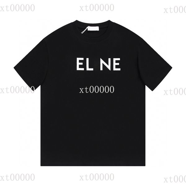 

23ss designer letter printed t shirts tee sweatshirt fashion high street short sleeves summer casual t-shirt breathable men women crew neck, Black;brown