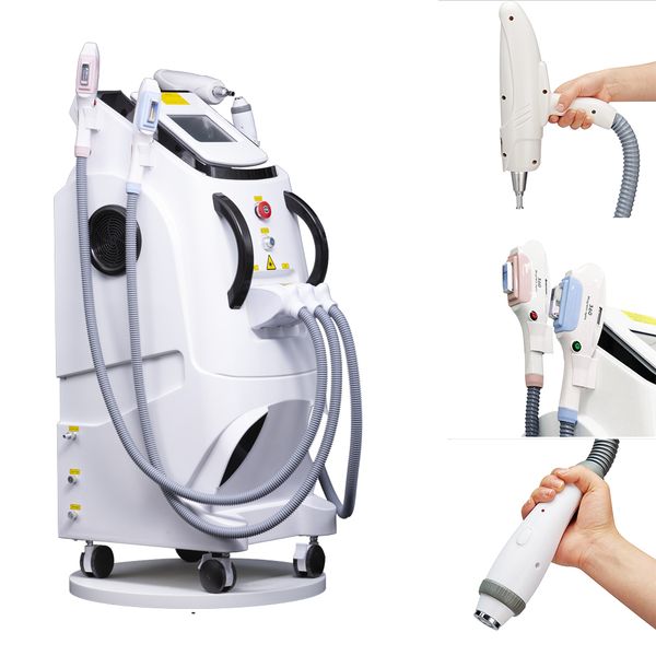 

optional 4 in 1 360 magneto-optical multifunction painless laser hair removal rf skin rujuvenation whiten nd yag laser tattoo remove machine, Black