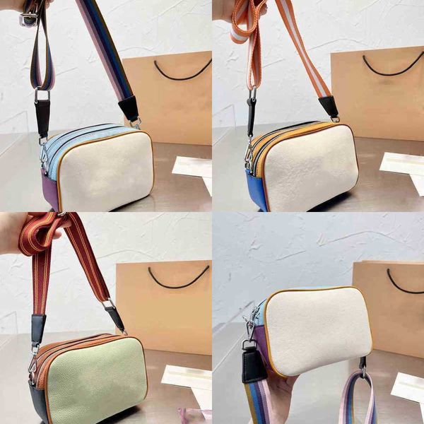 

shoulder bag summer crossbody bags for women designer handbag simple color camera bag fashion messenger bag coin strap purses 220531