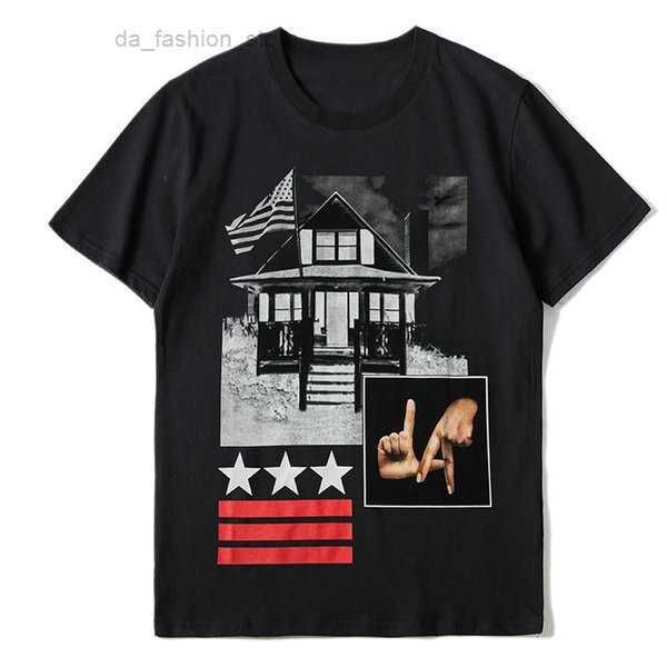 

mens stylist t shirt casual short sleeves fashion abstract gestures printing men women hip hop tees size s-xxl 1 ygua, White;black