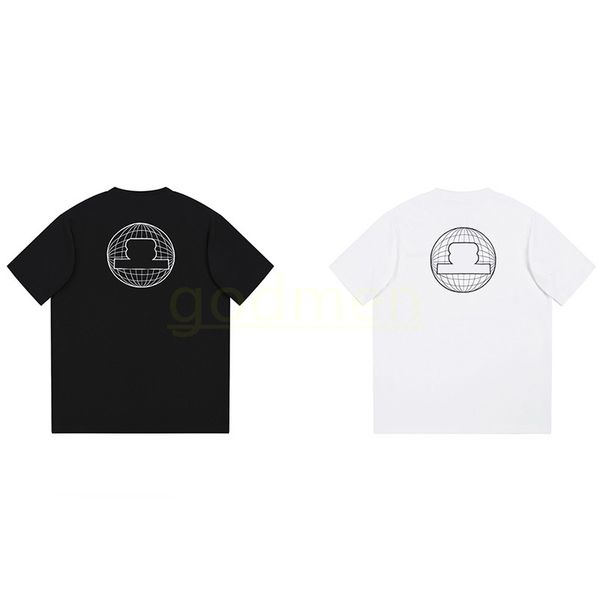 

mens fashion brand black white t shirt summer short sleeve tees men womens earth warp weft embroidered size xs, White;black