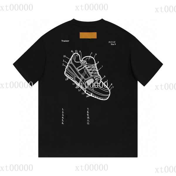 

22ss designer hoodies printed t shirts tee sweatshirt fashion high street short sleeves 025, Black;brown