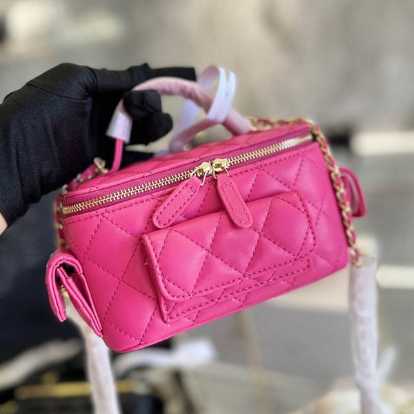 

cc bags luxury brand cosmetic bags & cases pochettes women crossbody makeup bag with mirror classic clutch purse handbags card holders suitc