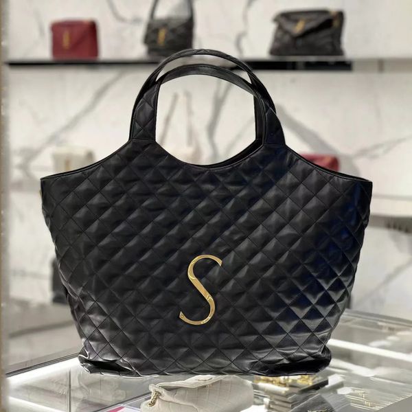 

luxurys designers glambskin icarebag totes cross body large shoulder bags womens handle large totes luggage shopper bag men genuine leather