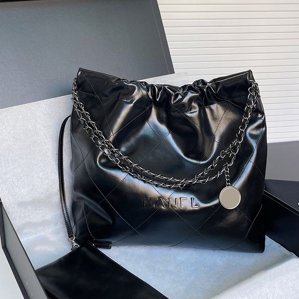 

womens oil wax leather black 22shopping bags diamond lattice jumbo/maxi purse with wallet pouch large capacity luxury designer handbags 35x3