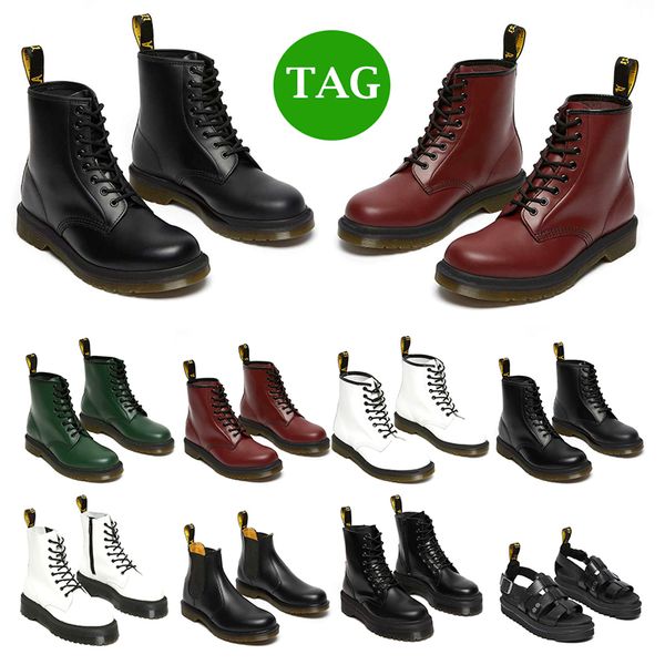 

doc boot marten mens womens dr designer boots 1460fashion motorcycle black white green navy bule red mens trainers sports sneakers shoes