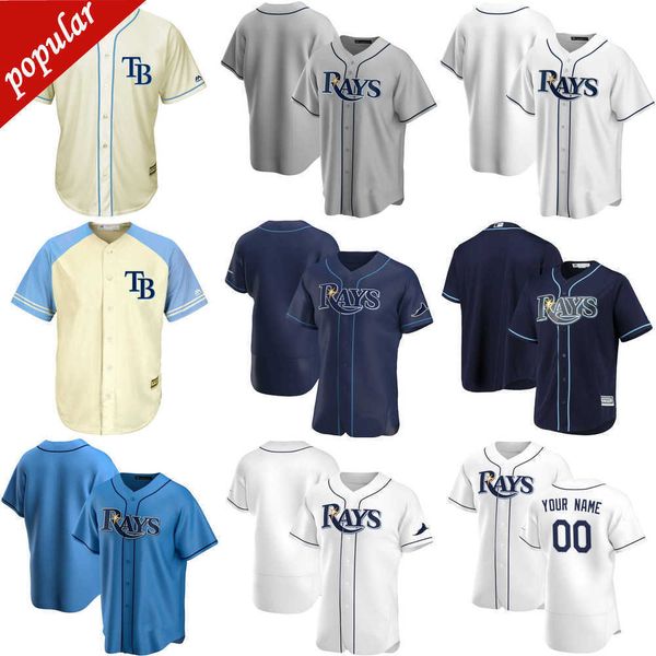 

custom jersey''tampa''bay''rays''mens women youth 56 randy arozarena 43 mike brosseau 63 diego casti, Blue;black