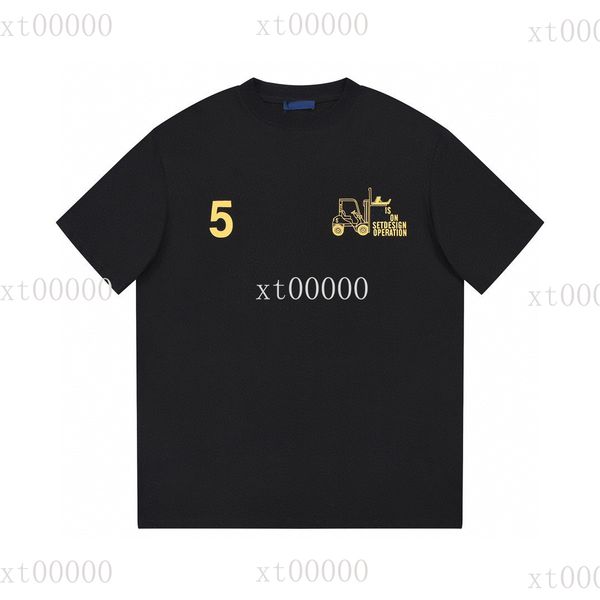 

23ss designer letter printed t shirts tee sweatshirt fashion high street short sleeves summer casual t-shirt breathable men women crew neck, Black;brown