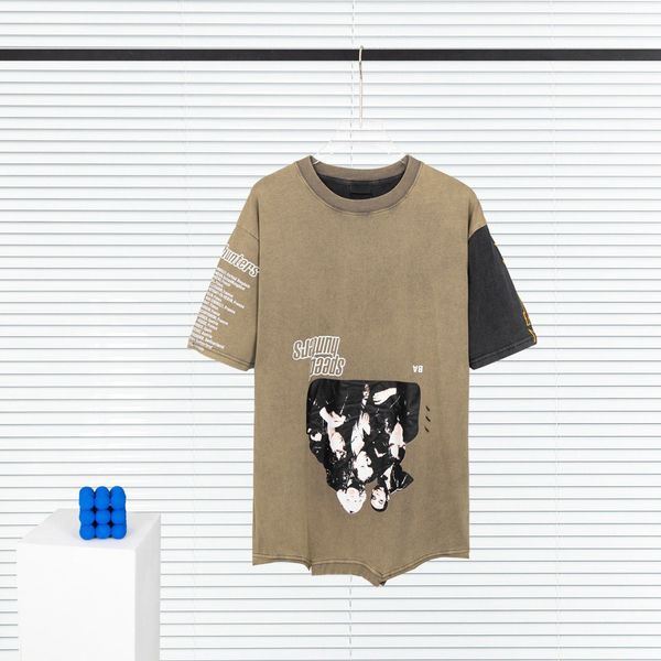 

men's plus tees & polos round neck embroidered and printed polar style summer wear with street pure cotton 73rtd54, Black;brown