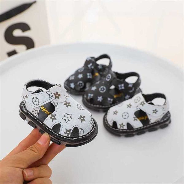 

2023 newborn kids baby boys hollow out sandals soft sole crib sneakers toddler infant sandals beach shoes vintage monograms running shoes sl, Black