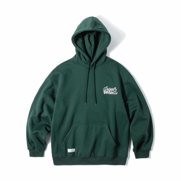 

2023 autumn new back letter print hooded sweater fashion casual kangaroo, Black