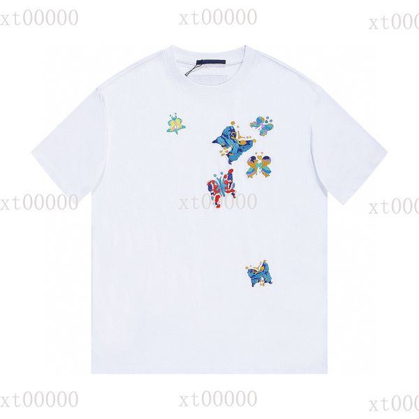 

23ss designer letter printed t shirts tee sweatshirt fashion high street short sleeves summer casual t-shirt breathable men women crew neck, Black;brown
