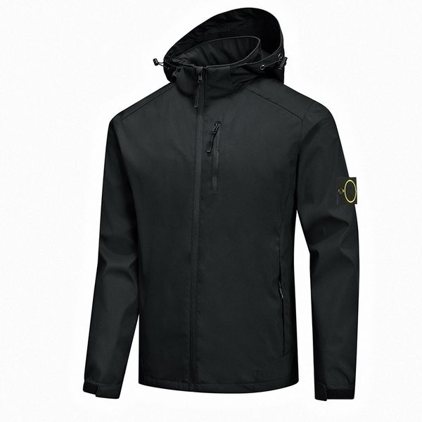 

brand jacket stone small island standard function jacket charge coat casual light hooded men's and women's island jacket, Black;brown