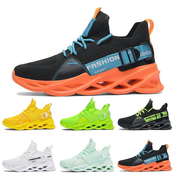 

non-brand men women running shoes black white volt yellow mens trainers fashion outdoor sports sneakers size 39-46279f