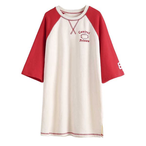 

girl's dresses 2022 spring new teen girls casual straight dress korean style children letter printed fashion clothing #9384 0131, Red;yellow