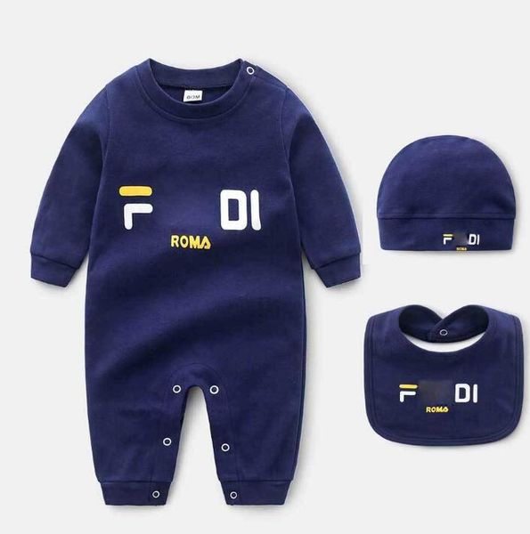 

2023 baby girl romper clothes kids stripe jumpsuit spring autumn new cotton newborn babies girls boy kids infant jumpsuits, Blue