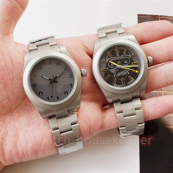 

2023 automatic men's mechanical watch 40mm frosted waterproof sapphire u1 mirror luminous 904l stainless steel watch, Slivery;brown