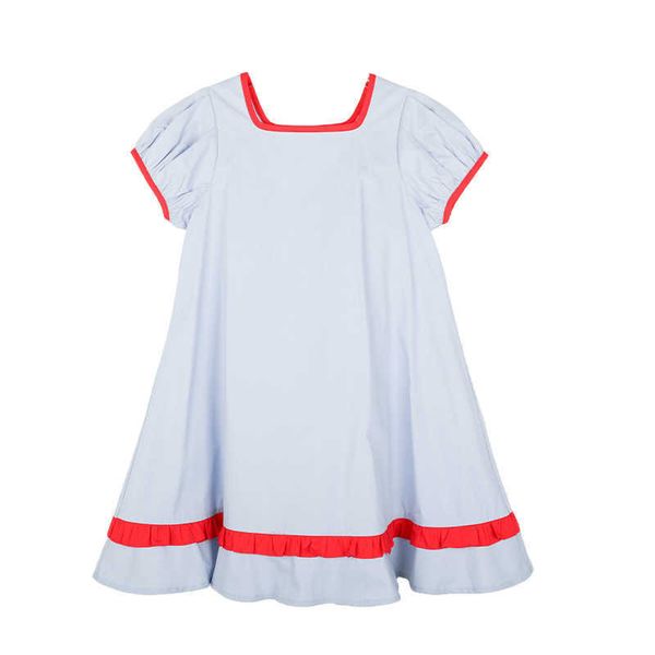 

girl's girls two color patchwork dress 2022 kids cotton new summer clothes children casual dresses fashion #6915 0131, Red;yellow