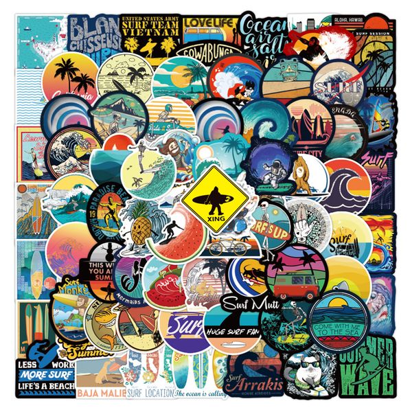 

100pcs outdoor surfing stickers and decals summer sports stickers for water bottle car luggage scrapbook lapwaterproof e-105