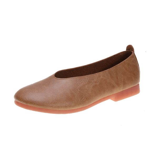 

dress shoes spring and autumn fashion retro granny simple wild massage waterproof outdoor low-women's single 230201, Black